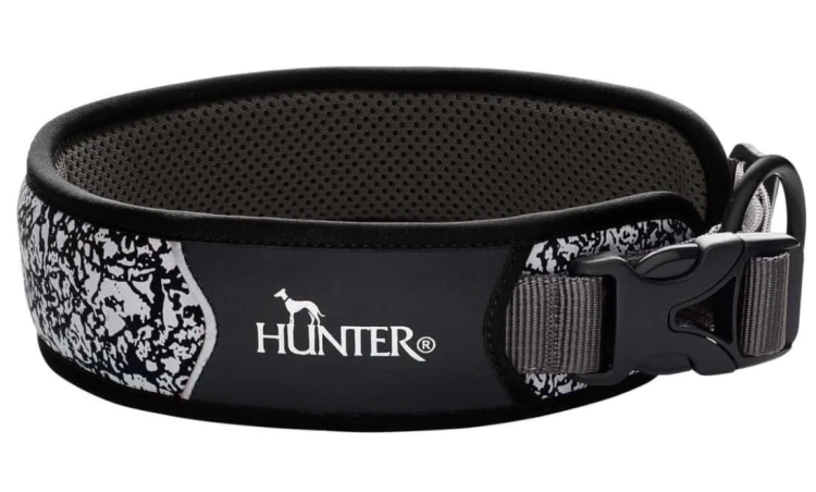 Hunter Obroza dla psa Divo Reflect czarno/szara XL (od 55 do 65 cm)